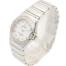 Omega Constellation Mini My Choice Diamond Bezel 1465.71 White Shell SS 2