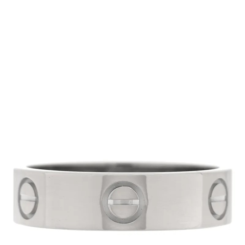 Cartier — 18K White Gold 5.5mm Love 58 8.5 — Jewelry — resale