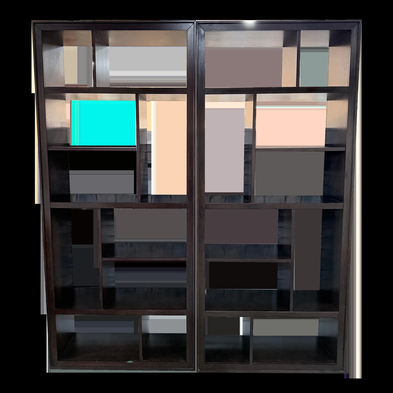 Ethan Allen — Ethan Allen Curson Indonesian Geometric Display Bookcase — Furniture — resale
