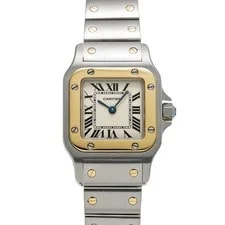Cartier — Cartier Santos W20012C4 ( 1567) 24mm Stainless Steel Ivory #WW8032 — Watch — resale