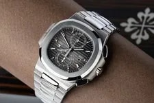 Patek Philippe 5990/1A Nautilus TravelTimeChronograph SS Black "Noir Trame" Dial 3