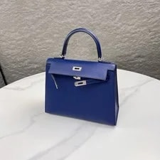Hermes Kelly 25 73 Saphir Madame Mk 103190 4