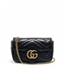 Gucci Chevron Mini GG Marmont Chain Wallet (zz070726k7r) 2