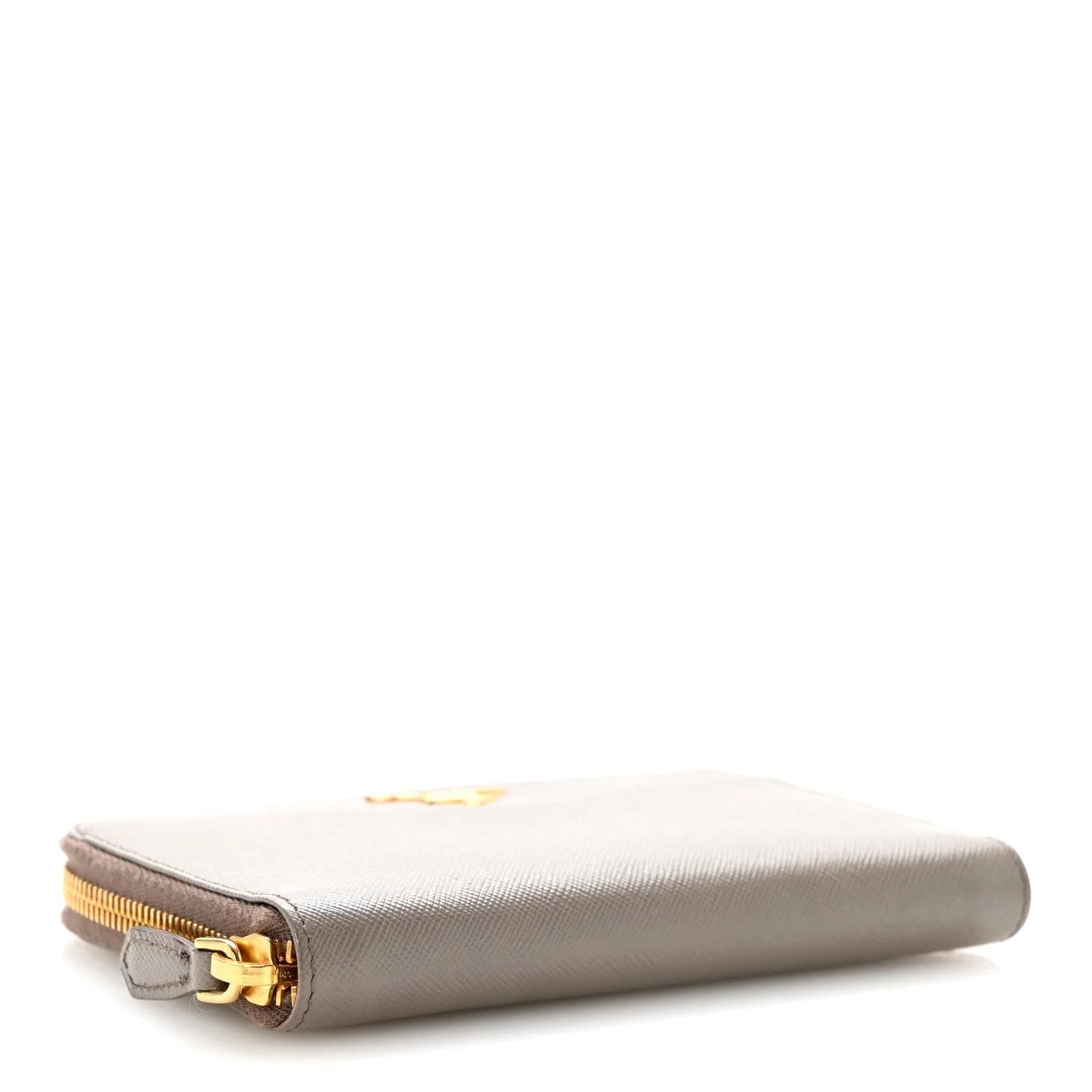Metal Zip Around Wallet Argilla 4