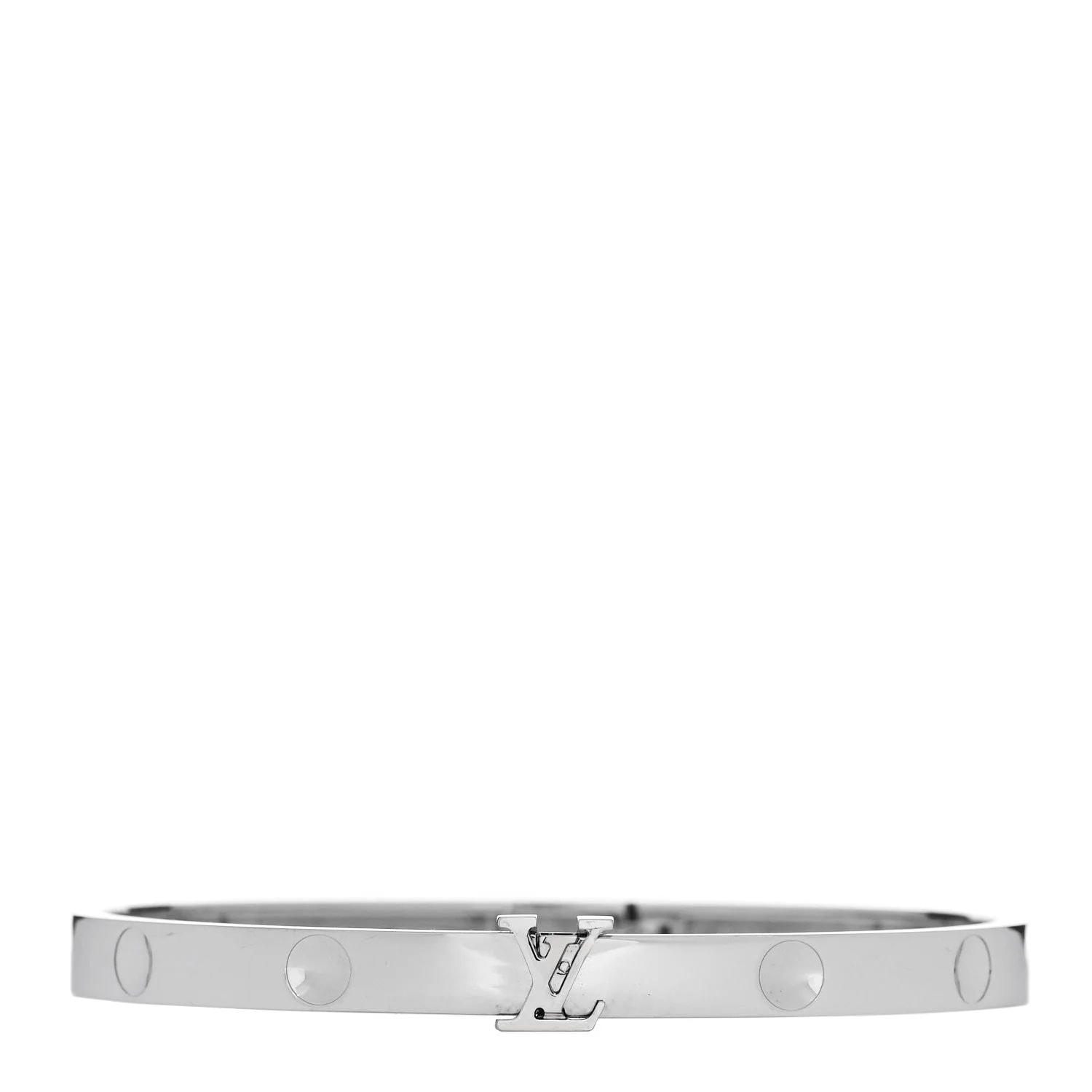 Louis Vuitton — 18K White Gold Medium Bangle 17 — Jewelry — resale