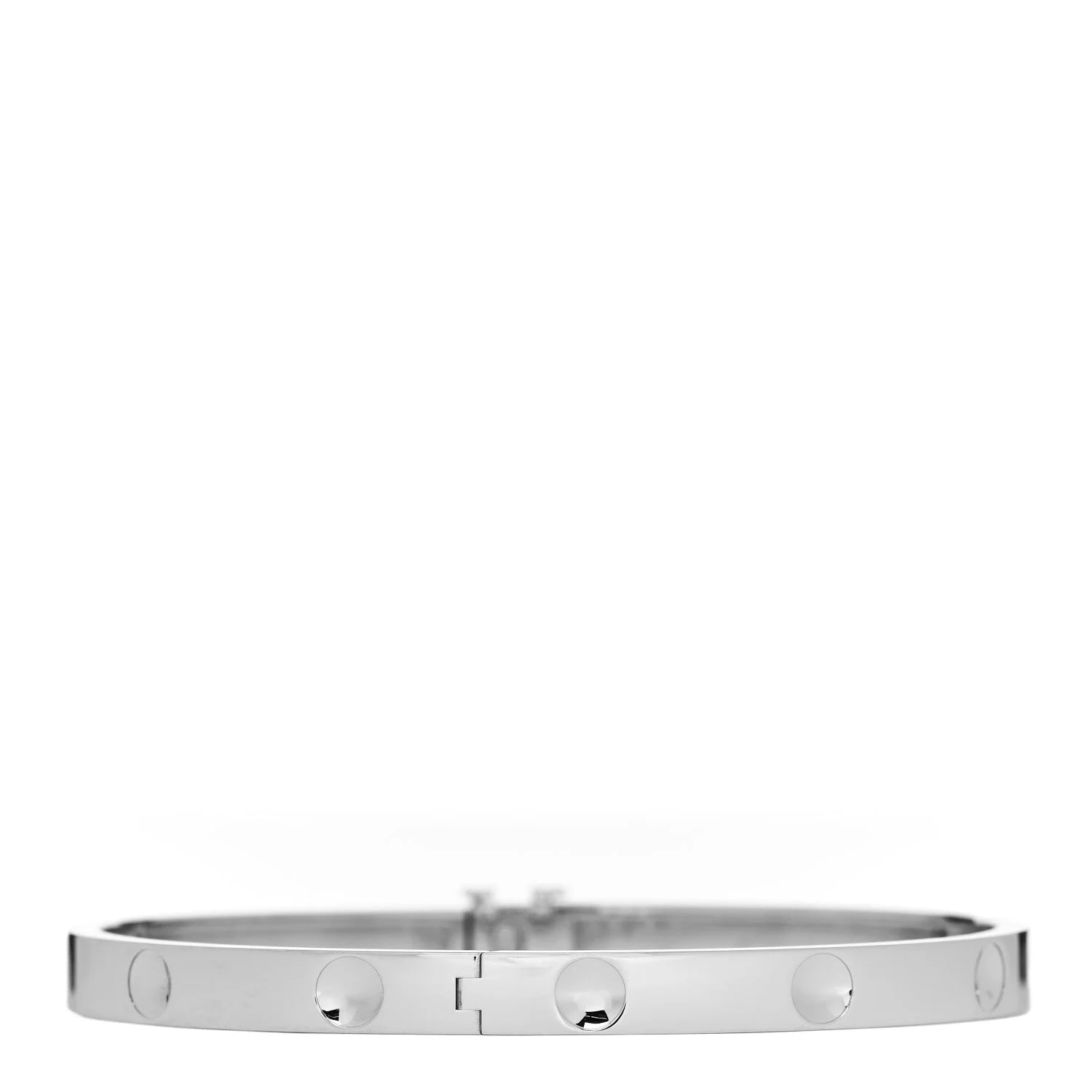 18K White Gold Medium Bangle 17 2
