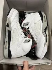 Size 9.5 - Tried ON Air Jordan 5 Retro 2017 (Ships Asap!) 3
