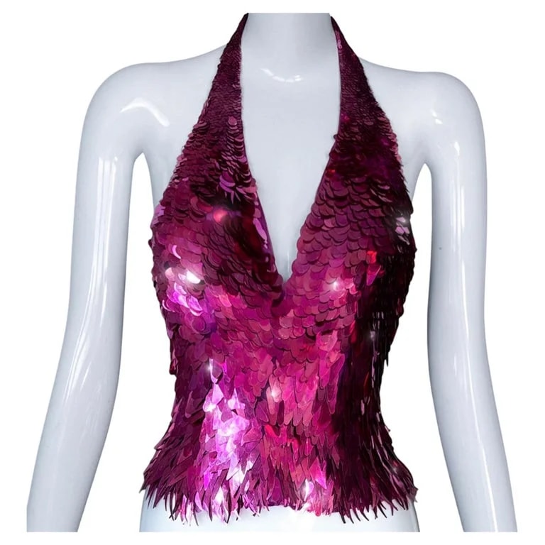 Thierry Mugler Couture — Thierry Mugler Couture Mermaid Sequin Top — Designer Shoe — resale