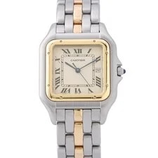Cartier — Cartier Panthere LM 1 LOW 40mm 29mm Steel 18K Yellow Gold Ivory Dial 83083441 — Watch — resale