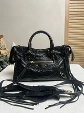 Auth Balenciaga Classic City Top Handle CrossbodyBag 2