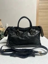 Auth Balenciaga Classic City Top Handle CrossbodyBag 3