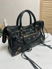 Auth Balenciaga Classic City Top Handle CrossbodyBag 4