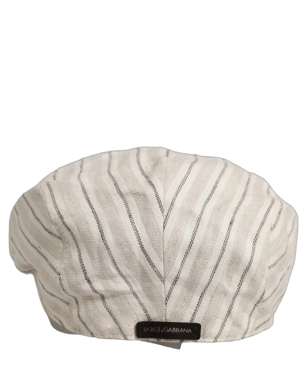 Dolce & Gabbana Striped Newsboy Capello Hat 3