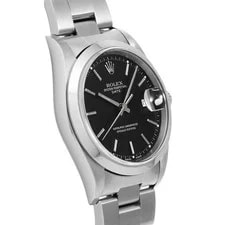 Rolex Oyster Perpetual Date 15200 34mm Stainless Steel Black #WW1979 3