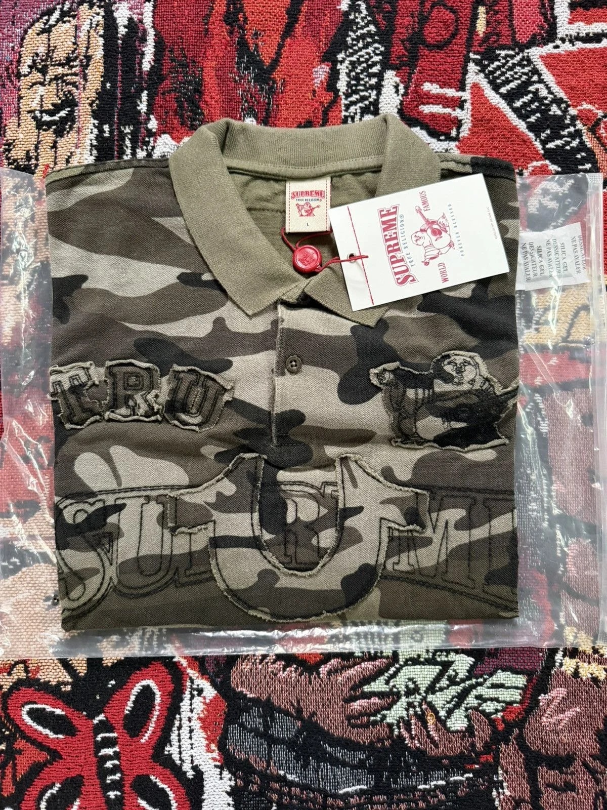 Supreme × True Religionl — Supreme - True Religion Camo Polo — streetwear — resale