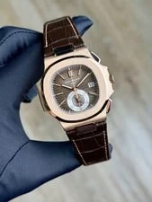 Patek Philippe — Patek Philippe Nautilus Chronograph Brown Index Rubber Preowned 2020 5980R-001 — Watch — resale