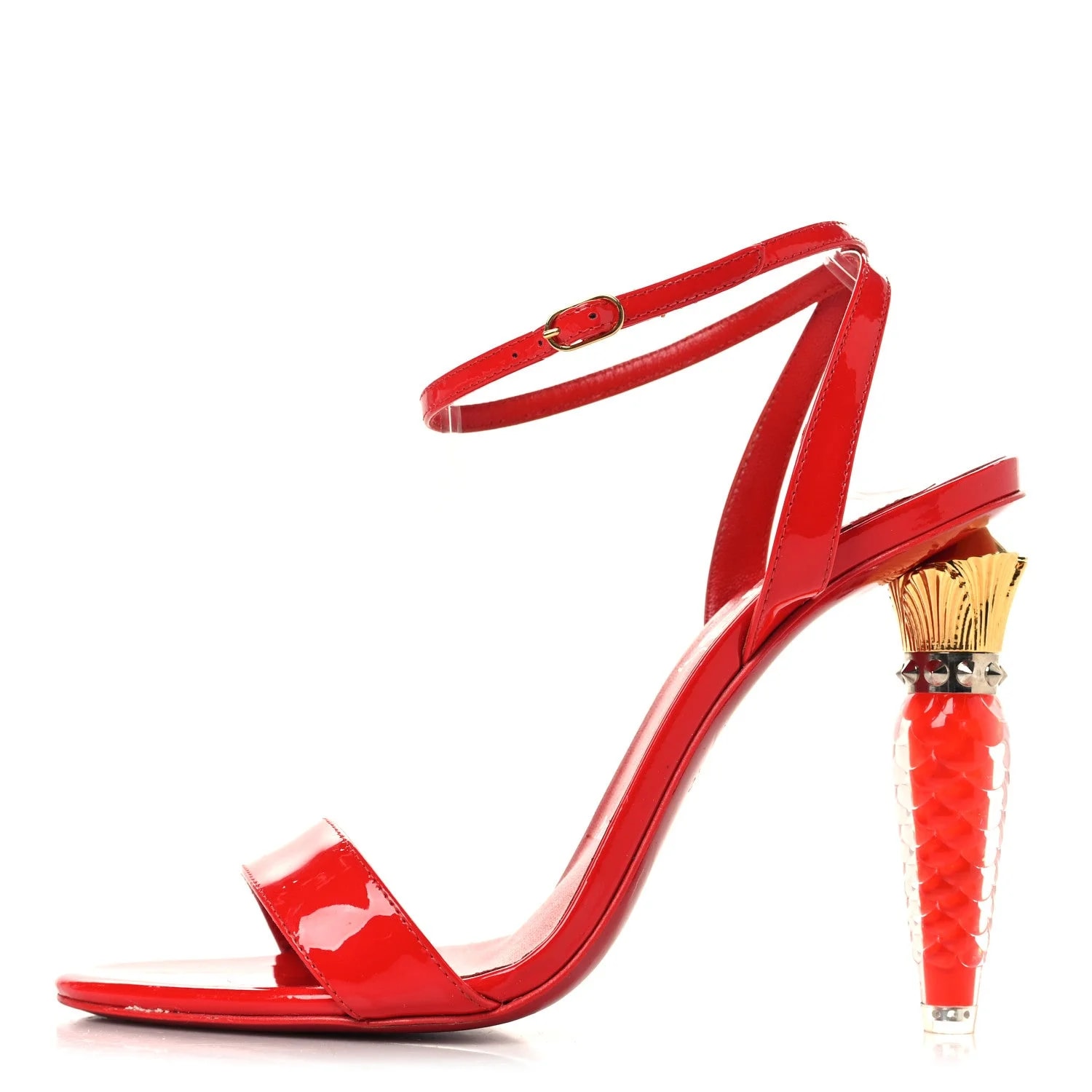 Christian Louboutin — Glossy Lipgloss Queen 100 38 Ole — Designer Shoe — resale