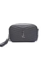 Saint Laurent Asphalt Grain de Poudre Monogram Mini Lou Camera Ba 2