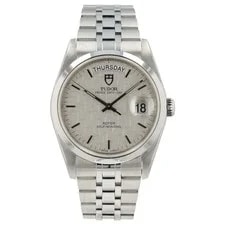 Tudor — Tudor Prince Day-Date Silver Dial Stainless Steel 36mm Automatic 76200 — Watch — resale