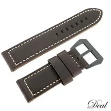 Panerai — Panerai Leather Strap 24mm Brown Stainless Steel Buckle — Watch — resale