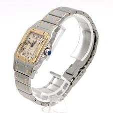 Authentic Cartier Santos Galbe LM Two-tone W20011C4 SSxYG Quartz #270-004-33... 2