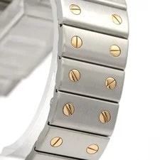 Authentic Cartier Santos Galbe LM Two-tone W20011C4 SSxYG Quartz #270-004-33... 4