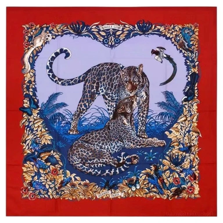 Hermès — Hermès Shawl 140 "Jungle Love" — Designer Shoe — resale