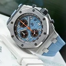 Audemars Piguet — Audemars Piguet Royal Oak Offshore Chronograph 26238ST.OO.A340CA.01 Baby Blue — Watch — resale