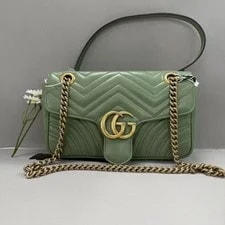 Gucci Authentic Chevron GG Marmont Chain Crossbody 3