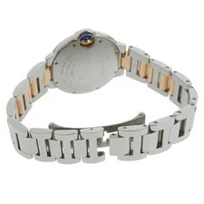 Cartier Ballon Bleu MM WE902044 Stainless Steel 33mm Silver Dial 2013 #TSYW019 3