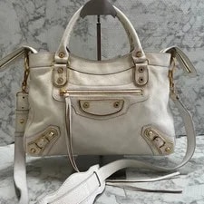 Balenciaga Classic Edge City 390149 White Gold 2