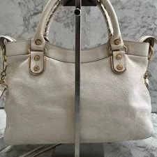 Balenciaga Classic Edge City 390149 White Gold 3