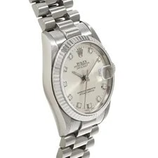 Rolex Datejust 68279G 31mm White Gold Silver #WW770 3