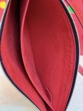 Authentic Louis Vuitton Neverfull Pochette W/ Coquelicot 2