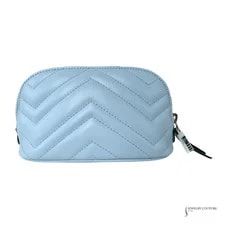 Gucci Matelasse GG Marmont Cosmetic Case Porcelain Che 3