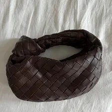 Woven — Mini Jodie Inspired Dark Intrecciato Woven — Handbag — resale