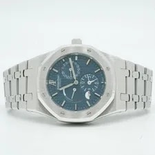 Audemars Piguet Royal Oak Dual Time 39mm Blue 26120ST.OO.1220ST.02 B&P 2011 4