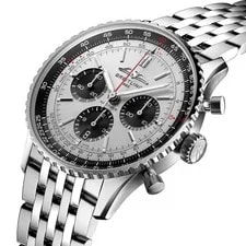 Breitling Navitimer B01 Chronograph 43 Silver Dial AB0138241G1A1 2
