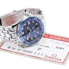 Omega Seamaster300 2561.80 Date Navy Dial Quartz Boy's Watch_958572 2
