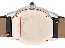 Cartier Ronde Solo WSRN0019 Stainless Steel / Leather 28mm Silver Dial #DW700 4