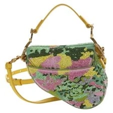 Christian Dior Micro Saddle Beads 2way Auth 190200SAM 2