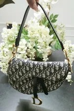 Authentic Dior Saddle Medium With Embellished Studded Detachable Strap 2