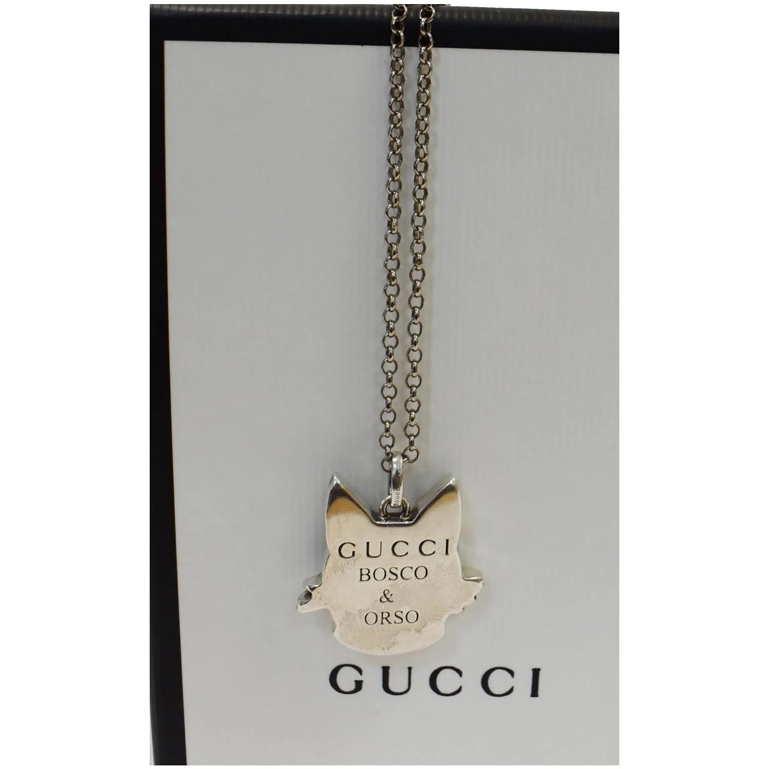 Gucci Enamel Bosco Pendant Necklace 2