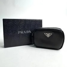 Prada — Prada Mini Triangle Logo Zip Case 79 Chars — Handbag — resale