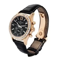 Patek Philippe Complications 40MM Black Diamond Index Markers Dial Rose... 2