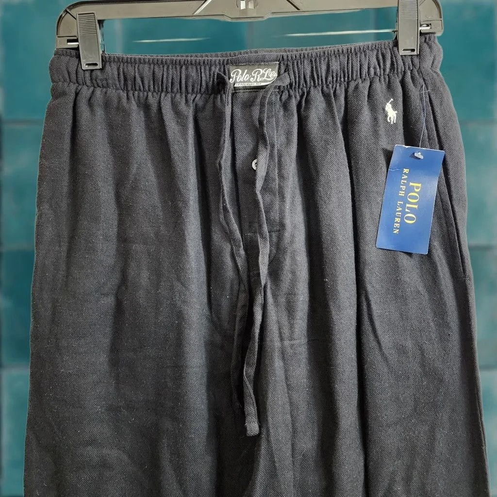Polo Ralph Lauren — Polo Ralph Lauren Pants Adult Small Pajama Lounge Sleepwear Regular Size Pants Logo Cotton Mock: Drawstring — streetwear — resale