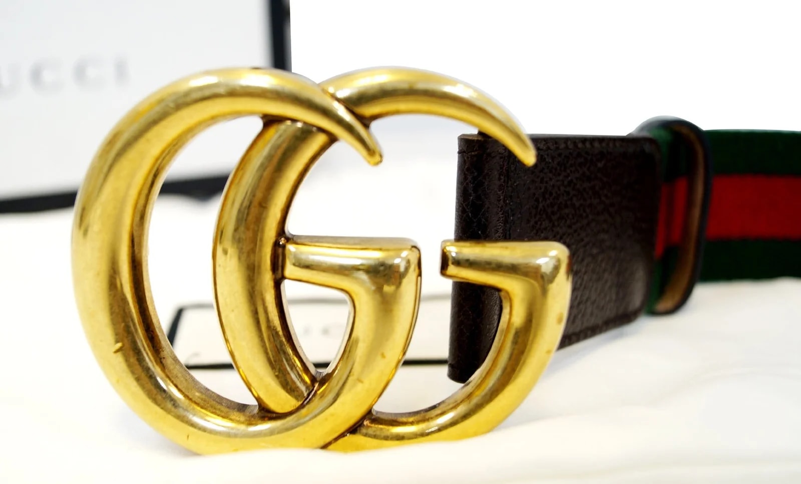 Gucci Web Belt With Double G Buckle 409416 2