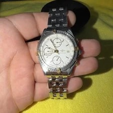Breitling Chronomat Chronograph Date White Dial Two-Tone 39mm 100m 3