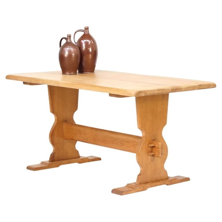 Rustic Brutalist Mid-Century Dining From — Furniture — resale