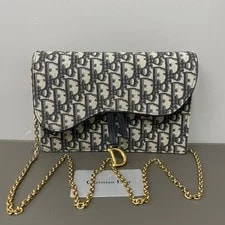 Dior — Dior Authentic Saddle Monogram Metal Free Tracked Shipping — Handbag — resale